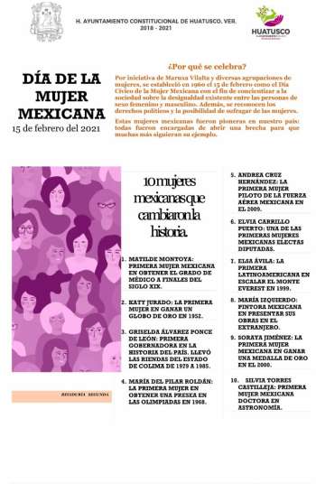 DIA DE LA MUJER MEXICANA