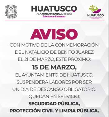 AVISO IMPORTANTE