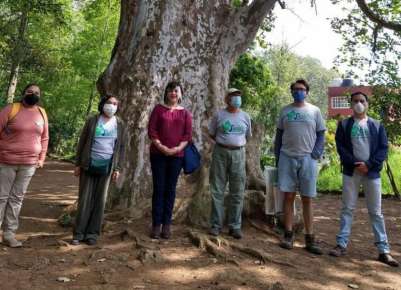 Rosalinda Galindo recorre el Parque Lineal Quetzalapan-Sedeño