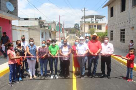 Baldinucci Tejeda Colorado, inaugura la obra de construcción de pavimentación