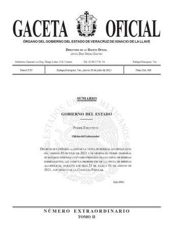DECRETO GOBIERNO DEL ESTADO DE VERACRUZ