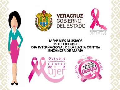 19 de octubre, Día Internacional de la Lucha contra el Cáncer de Mama.