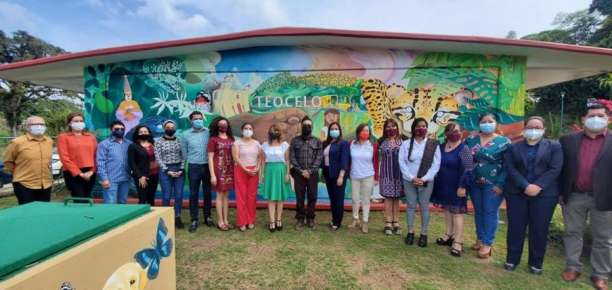 Inaugura SEV mural Guardianes del monte, en el CAM de Teocelo