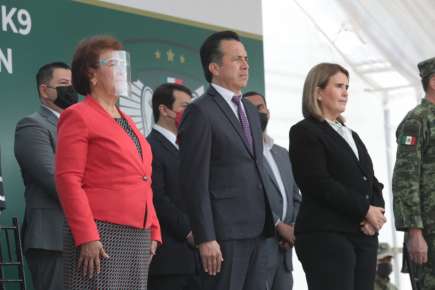Atestigua presidenta del Congreso inicio del Diplomado Internacional Táctico K9   