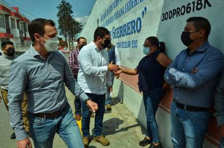 Zenyazen Escobar García supervisa avance en obras de infraestructura escolar en Perote y Villa Aldama.