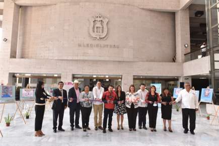 En el Palacio Legislativo, exposición de dibujo infantil y juvenil del IVAI   