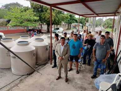 Tendrán familias de Manlio Fabio suficiente agua de calidad: Maleno Rosales