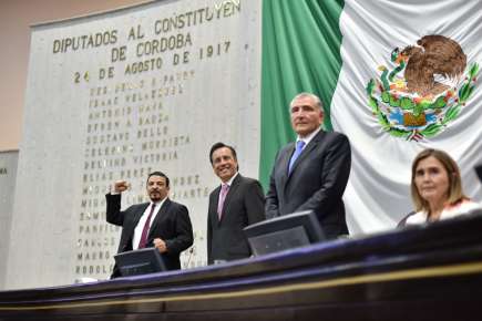 Dialogan Congreso y Gobernador con el Secretario de Gobernación   