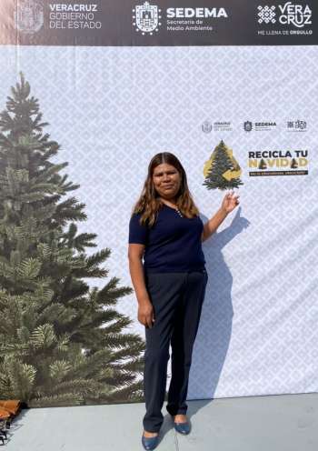 Árboles de navidad deben reintegrarse a la naturaleza, no tirarse en basureros: Gisela López