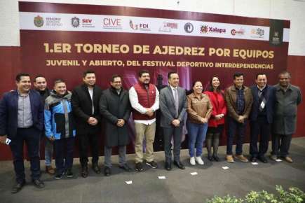 Arranca 1er. Torneo de Ajedrez por Equipos del Festival Deportivo Interdependencias en Xalapa