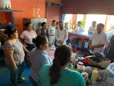 Se solidariza y respalda Sergio Guzmán a familias afectadas por explosión en Ixhuatlán del Sureste
