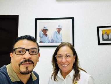Se reúne Rocio Nahle con Juan Javier Gómez Cazarin, \"Chio es la buena\".