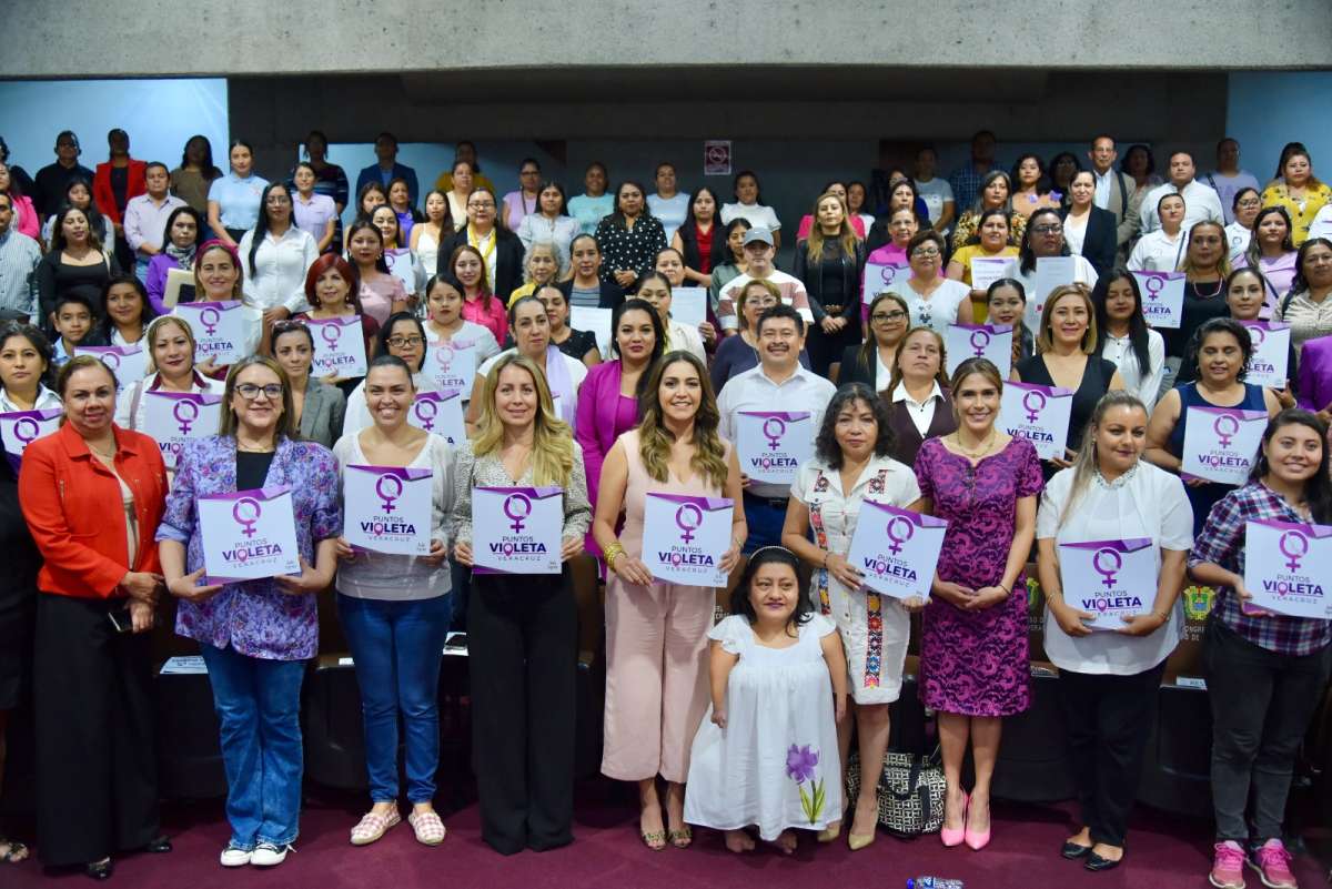 Presentan en el Congreso de Veracruz la estrategia Puntos Violeta   