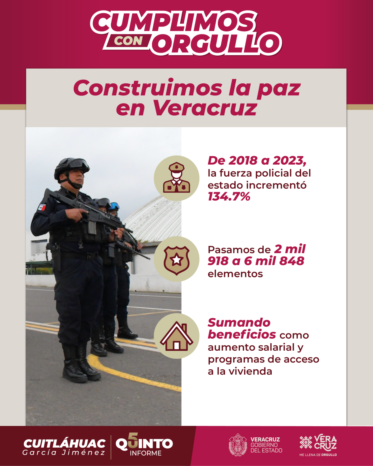 Mayor seguridad para los veracruzanos
