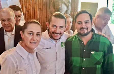 Marcos Isleño mostró el músculo en Medellín con sendos eventos en favor de Rocío Nahle y Claudia Sheinbaum