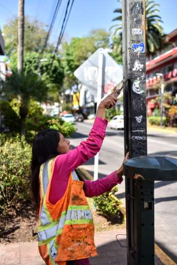 Realiza Ayuntamiento mejora permanente de la imagen urbana