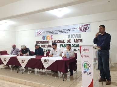 XXVll Encuentro Nacional de Arte y Cultura Fase Local en el CBTIS 55 de Pánuco   