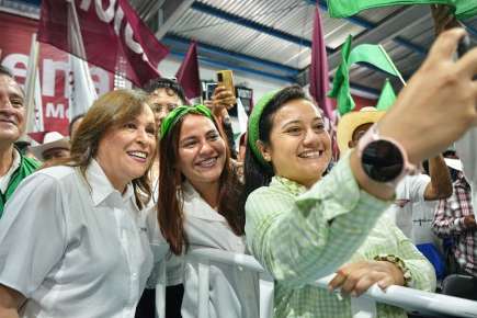 RECONOCE ROCÍO NAHLE A COMITES, SON LA FUERZA DEL MOVIMIENTO