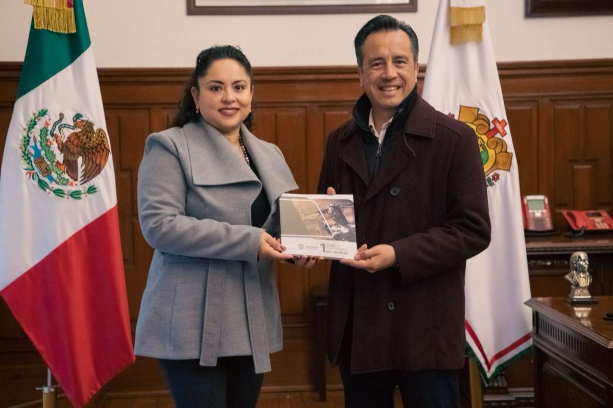 Entrega presidenta Leticia Aguilar, Informe del TRIJAEV a titulares del Ejecutivo y Legislativo