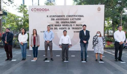 Conmemoran autoridades 208 aniversario luctuoso del G. José María Morelos y Pavón y Día del Agente de Tránsito