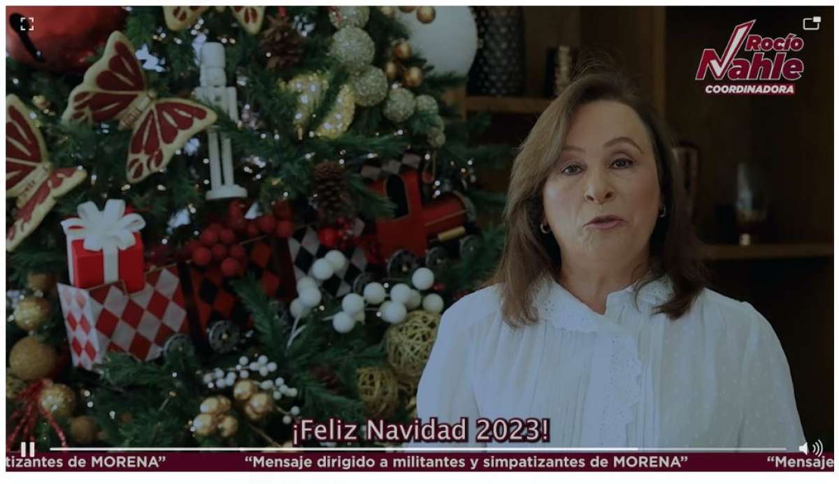 DESEA ROCÍO NAHLE PAZ Y AMOR EN ESTA NAVIDAD