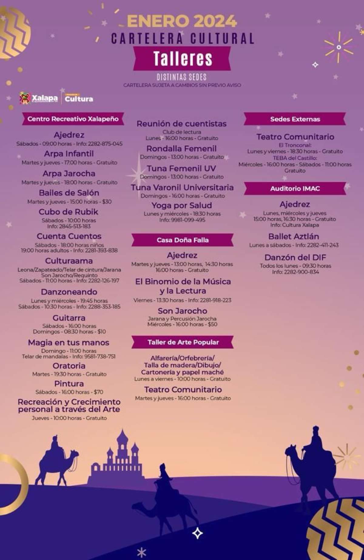 Celebrará la OMX a los Reyes Magos en el Parque Juárez  