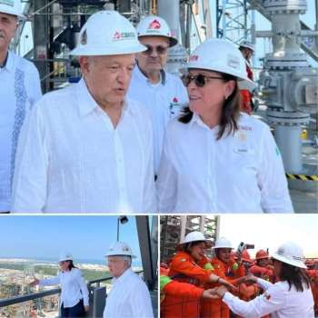 CELEBRA ROCÍO NAHLE RECUPERACIÓN DE PLANTA DE HIDRÓGENO EN HIDALGO