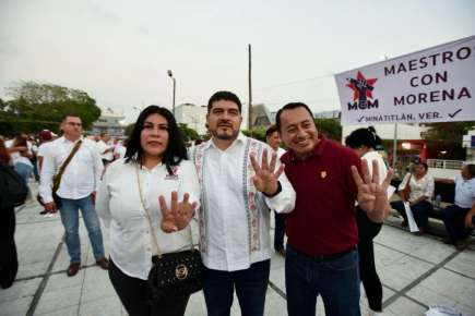 Zenyazen y miles de Maestros Con Morena reafirman apoyo a Rocío Nahle rumbo a la gubernatura de Veracruz