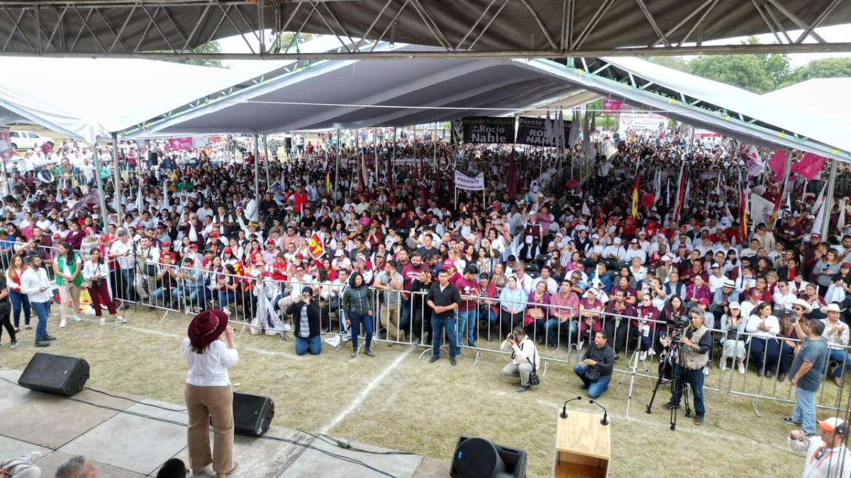 ROCÍO NAHLE, DESDE EMILIANO ZAPATA, DA LA BIENVENIDA A VERACRUZ AL PRESIDENTE LÓPEZ OBRADOR