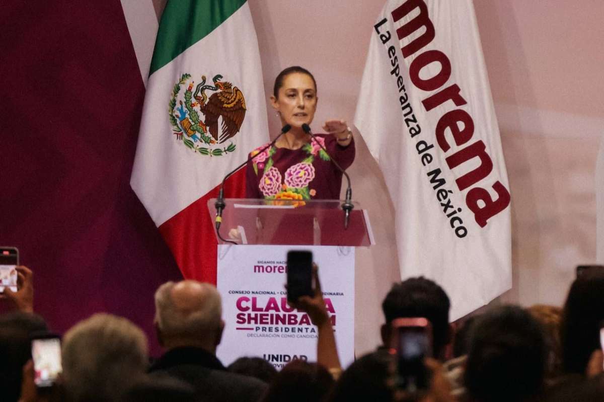 POR UNINIMIDAD, EL CONSEJO NACIONAL DE MORENA DECLARA A CLAUDIA SHEINBAUM CANDIDATA A LA PRESIDENCIA DE MÉXICO   