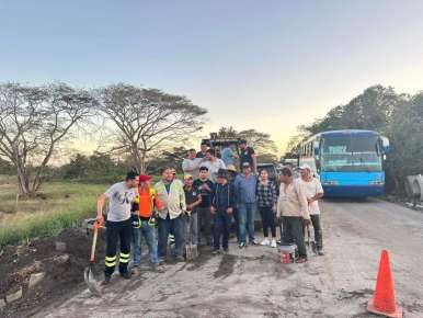 Con respaldo del Gobernador se rehabilitaron, en tiempo récord, dos socavones en la carretera Manlio-Veracruz: Maleno Rosales