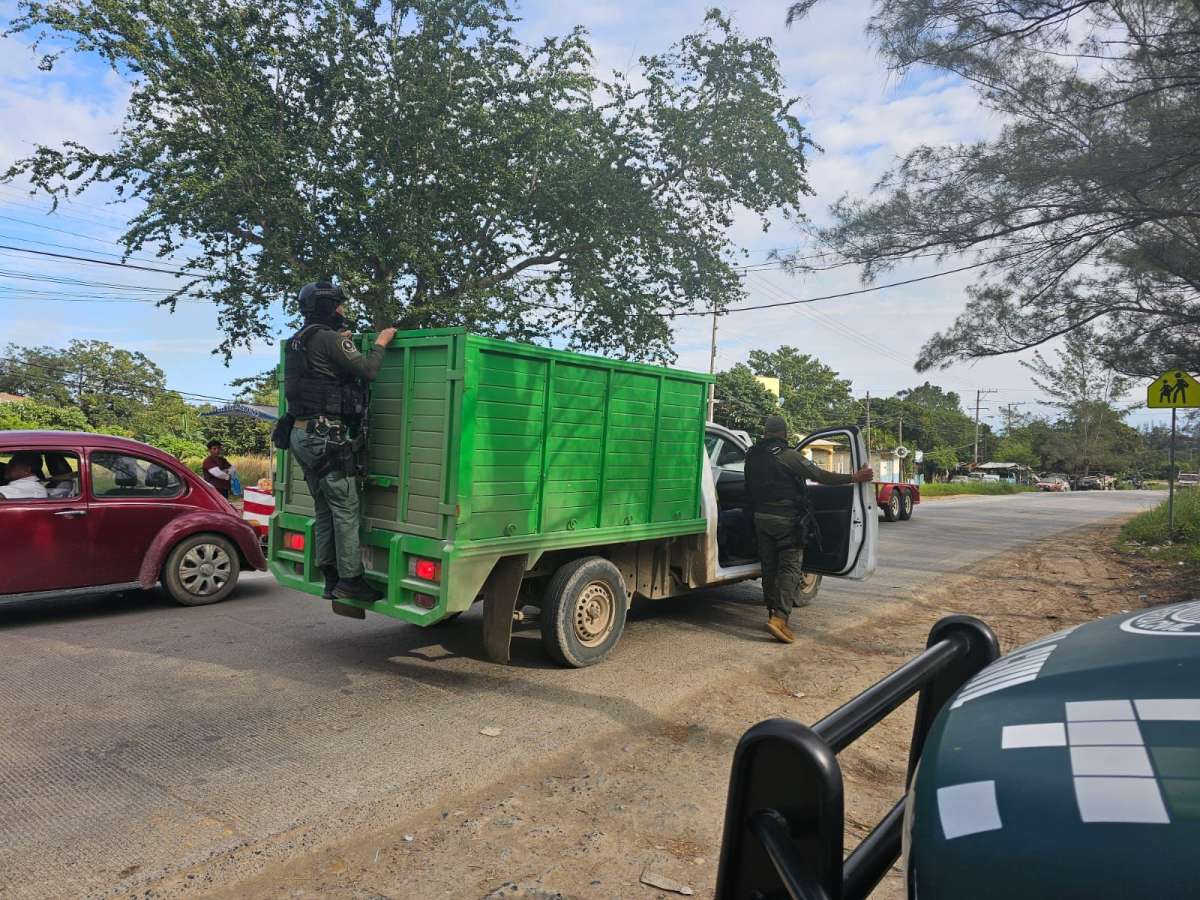 Despliega SSP Operativos coordinados para inhibir el delito en Tuxpan