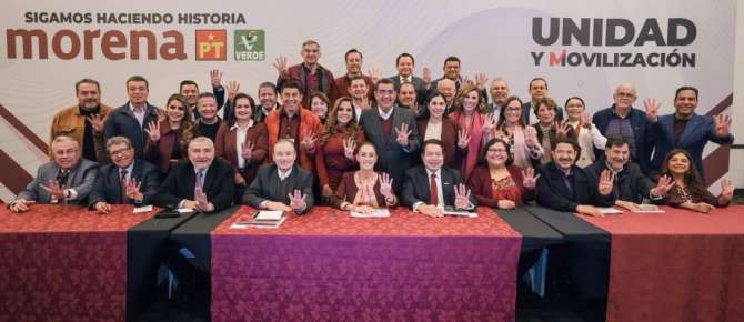 ¡UNIDAD! ROCÍO NAHLE ACOMPAÑA A CLAUDIA SHEINBAUM A SU REGISTRO COMO CANDIDATA PRESIDENCIAL ANTE EL INE.