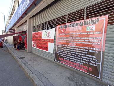 Sin visos de solución la huelga del Nacional Monte de Piedad, 7 días llevan si que haya negociaciones   