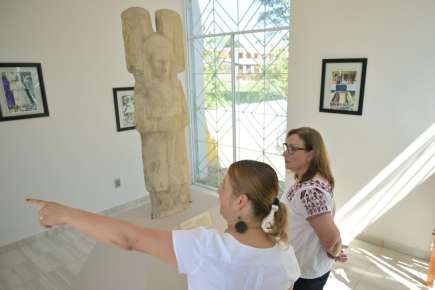 Rocío Nahle visitó el Recinto Cultural de “La joven de Amajac”
