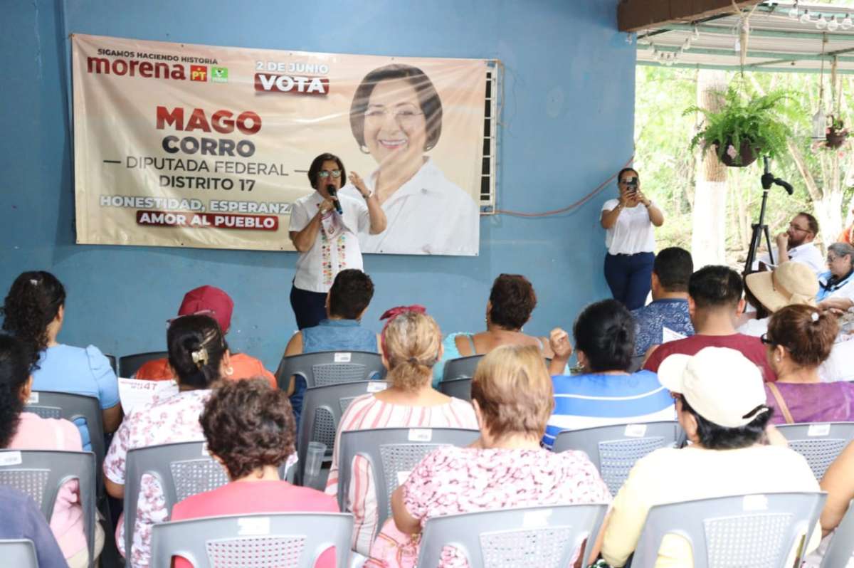 Vecinos de Rancho Santa Rosa reciben gratamente a Mago Corro