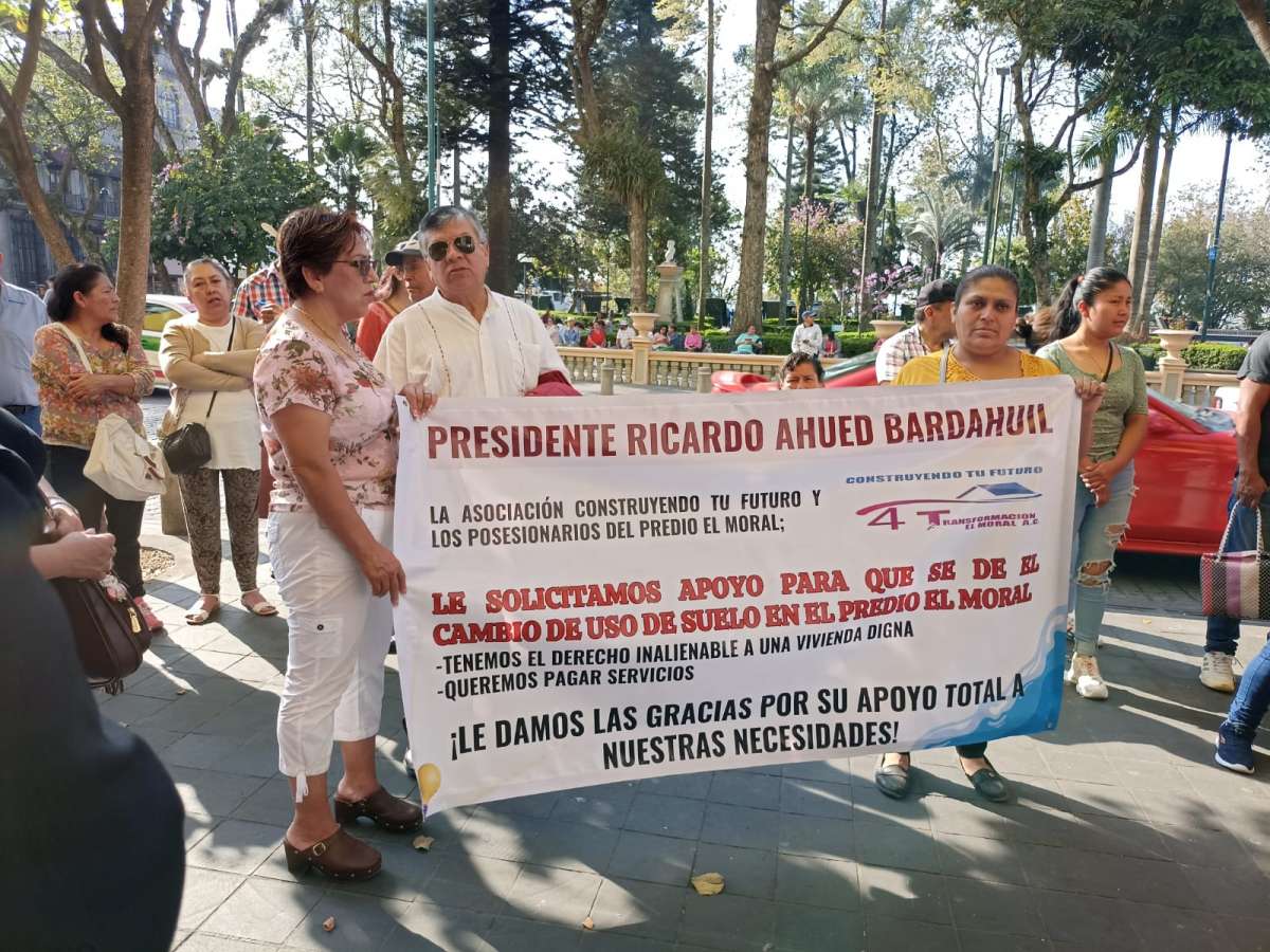 Exigen al alcalde Ricardo Ahued otorgue cambio de uso de suelo al predio El Moral y regularizar situación jurídica de sus poseedores   