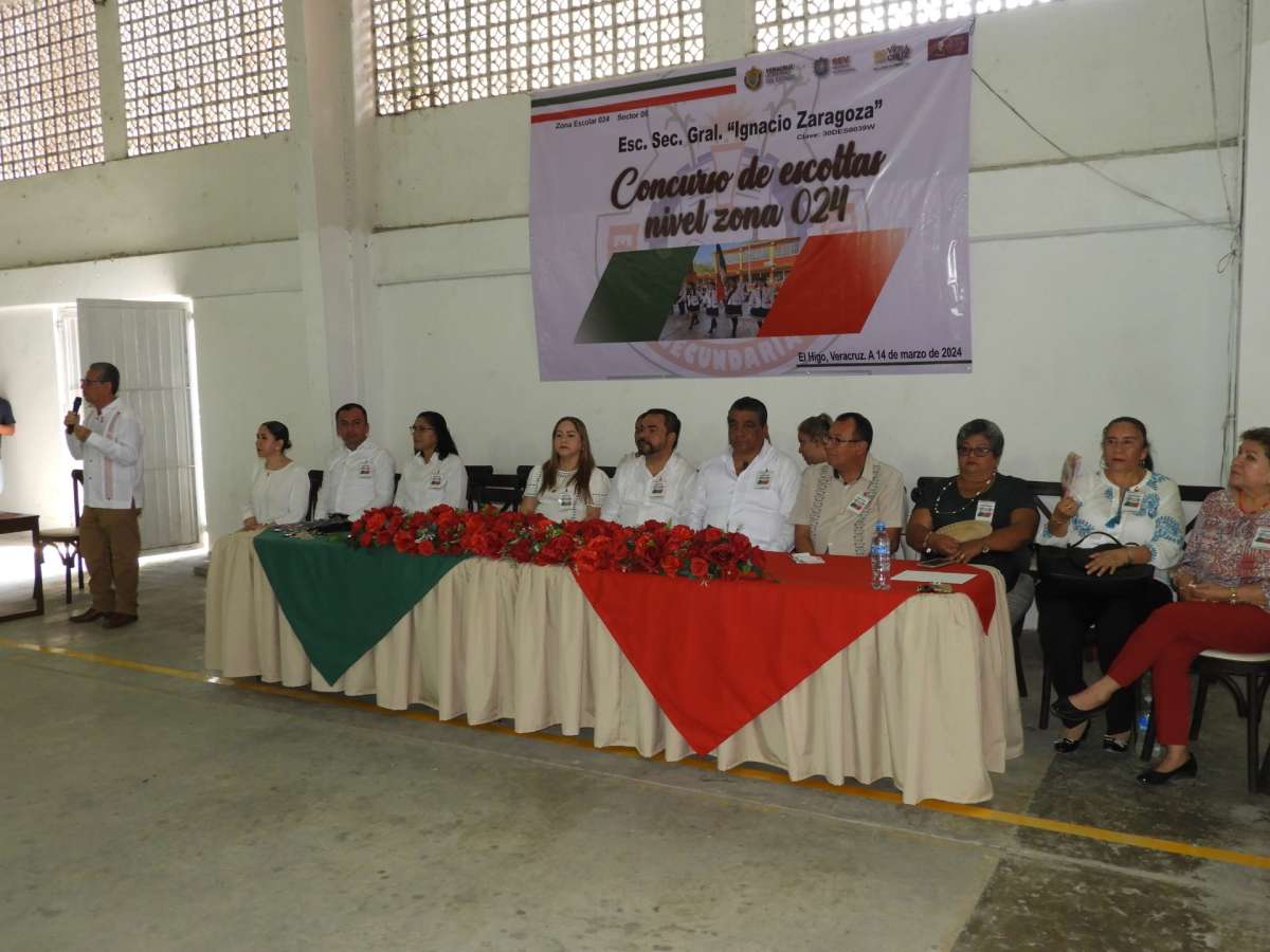 La Secundaria Federal. Gral. Lázaro  Cárdenas  del Río de Pánuco Ganó el Concurso de Escoltas Nivel Zona 024 en El Higo