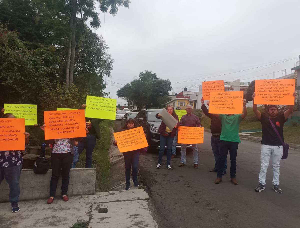 Vecinos de Xico denuncian fraude y omisión de funcionarios de Semarnat, exigen la cancelación de remisiones para talar árboles   