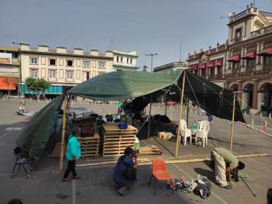 Levanta FNLS su plantón de la Plaza Sebastián Lerdo de Xalapa, se mantuvieron 414 días exigiendo la liberación de Higinio Bustos   