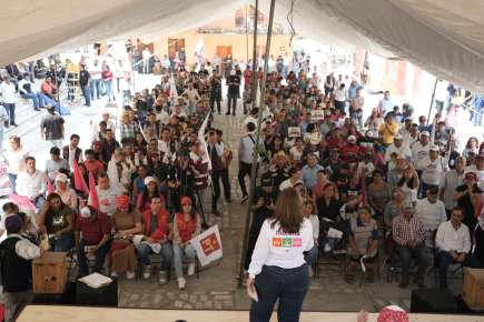 EL PRI Y EL PAN ESTÁN EN CONTRA DE PROGRAMAS SOCIALES, QUE NO SE OLVIDE: ROCÍO NAHLE