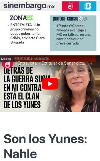 DETRÁS DE LA CAMPAÑA DIFAMATORIA ESTÁN LOS YUNES: ROCÍO NAHLE