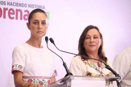 ANUNCIAN CLAUDIA SHEINBAUM Y ROCÍO NAHLE PROYECTO DE DISTRIBUIDOR VIAL AL RECINTO PORTUARIO Y PUENTE EN BOCA DEL RÍO.