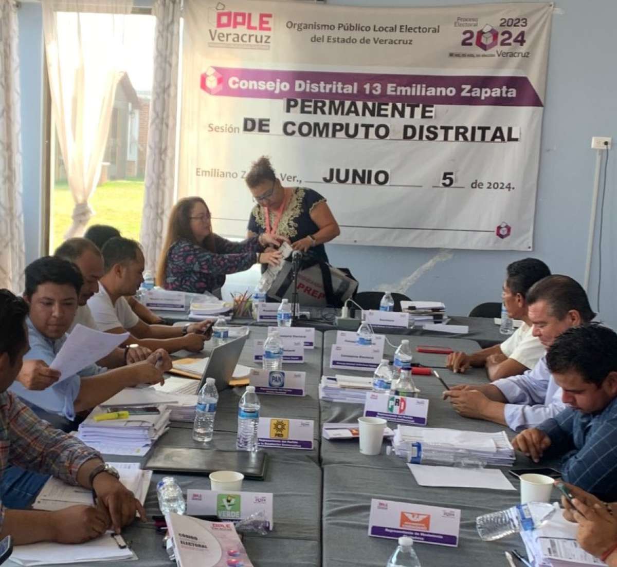 Garantiza OPLE Veracruz respeto del voto ciudadano a través de cómputos distritales