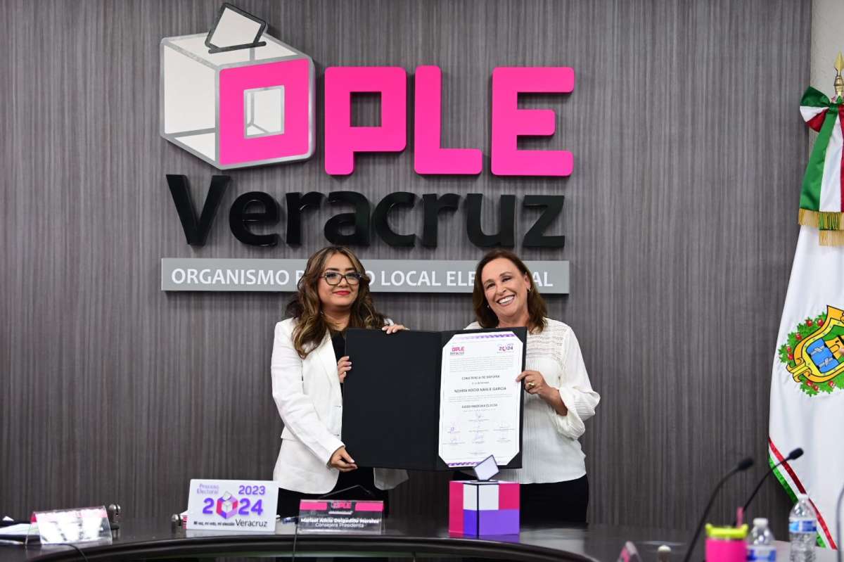 OPLE Veracruz entrega constancia de mayoría a la Gobernadora Constitucional Electa