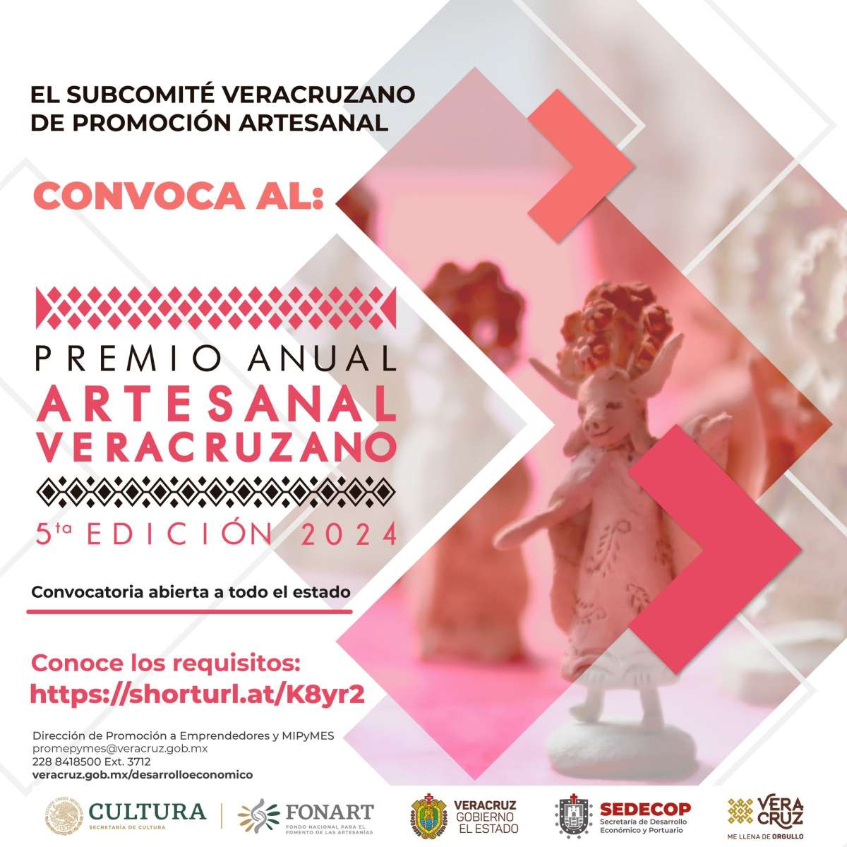 Premio Anual Artesanal Veracruzano con bolsa acumulada de 560 mil pesos