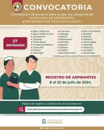 ENFERMERAS Y ENFERMEROS DE VERACRUZ TENDRÁN EMPLEO EN EL IMSS BIENESTAR EXHORTA ROCÍO NAHLE