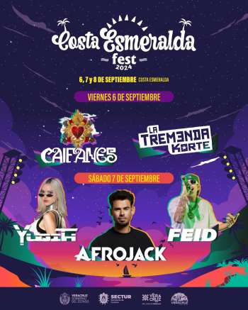 Afrojack, Feid y Caifanes encabezan cartelera artística de Costa Esmeralda Fest 2024   