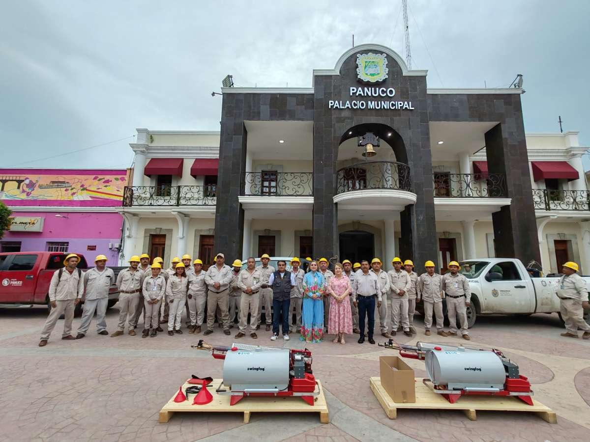 Gobierno Municipal y Vectores de la Jurisdicción Sanitaria No. 1 de Pánuco Arrancaron con Programa de Fumigación en el Combate al Mosco Transmisor del Dengue