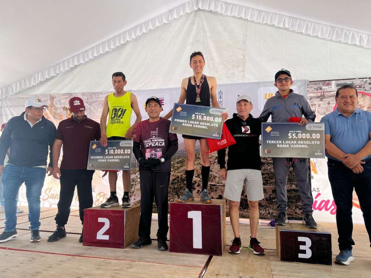 Son campeones Karen Mora y Amador Hernández del Trail Tepeaca 2024